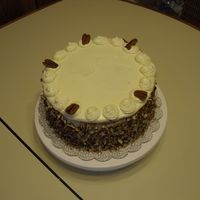 Red Velvet Cake With Cream Cheese Frosting & Pecans 