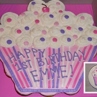 Girly Cupcake Cake 