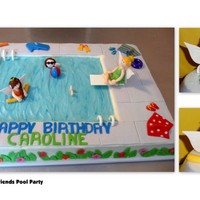 Pool Party - Tinkerbell And Friends Made for a pool party with a fairy theme. Tinkerbell and Fawn were the child's favorite fairies.