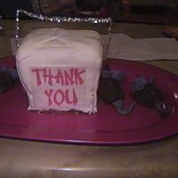 Chinese New Year. 2008 Year Of The Rat Backside View The back side of the Chinese New Year Cake