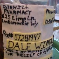 60Th Birthday Party Viagra Pill Bottle This is the pill bottle for my father in laws 60th birthday partyt. It was a RX for Viagra. It had replica pills flowing out of the top of...