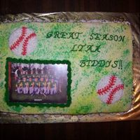 Troys Baseball Team Cake 