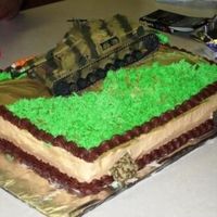 Tank This is a cake that I did for my nephew&acirc;s birthday. I&acirc;m new to cake decorating and hope to learn more from all the...