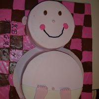 Baby Cake The baby has hair with pink bow on top but did not take a goo pic of it.