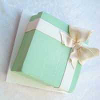 In The Style Of "t&co." Handpainted with the recipients name as the brand