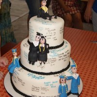 Signature Cake This is a cake that I did for my family members that were graduating. There were six of them graduating either from college or high school...