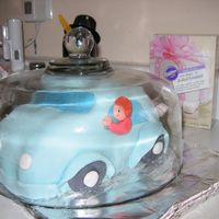 Minister Under Glass This is a cake I made as a good bye to our minister who is retiring. It's my first attempt at using rolled fondant. She drives a...