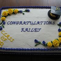 Graduation Cake I made this cake for my cousins high school graduation. This is my first graduation cake. TFL