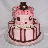 Baby Shower Cake This cake was inspired by a darling cake by tamivo. I made it for a local county fair competition and got the people's choice award!...