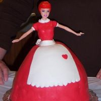 Lucy Shower Cake I love Lucy doll cake for a co-workers shower