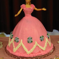 Barbie Doll This was my very first doll cake. Buttercreme frosting. Didn't have a clue what I was doing--just jumped in and this is what came out...