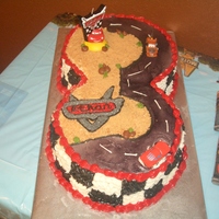 Cars Birthday Cake Cars birthday cake for my little boy on his 3rd birthday.