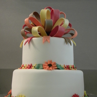 Fall Flowers Almond pound cakes with almond filling. All decorations are fondant. TFL.