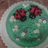 Ladybug Cake Ladybugs are made out of fondant