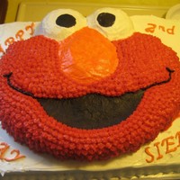 Elmo Cake Elmo cake i did for my nieces 2nd Birthday
