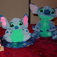 Stitch From "lilo & Stitch" I made this cake for my 6 year old son's birthday. Stitch is his favorite stuffed animal, so it only seemed fitting to make this cake...