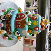 Sisters On The Farm Cake My cake won second place in my division at a local cake show. My first competition!