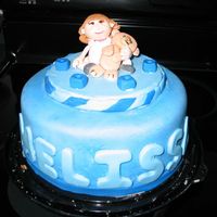 Little Girl And Her Faithful Teddy Bear This is the first cake I made using fondant and my first gumpaste character. It is a birthday cake for my sister. It is modeled after a...