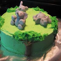 Elephant Cake This cake was for my sister who loves elephants! Looking back, I should have buttercream tan so the green trees stood out and gave it more...