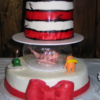 Dr. Seuss Baby Shower Cake I made this for my sister's Seuss-themed baby shower. Hat was WASC w/ Fondant and bottom was WASC w/ buttercream. Figurines are made...