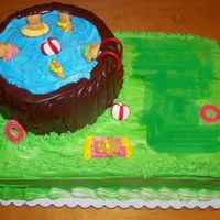 Backyard Pool Party cute little teddy grahams playing by the pool