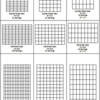 Sheet Cake Cutting And Servings Guide Per several requests to post this here, here it is. This is the guide that I created to determine how many servings per each sheet cake and...