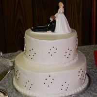 First Stacked Cake For a friend's daughter's wedding. I thank her for trusting me to do it.