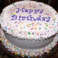 Happy Birthday - General Birthday, general, confetti, buttercream