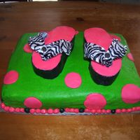 Flip Flop Cake This is one of the first cakes I have made. It was for my daughters 3rd birthday. She loves flip flops
