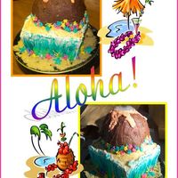 Luau Cake I made this cake for my daughter's 12th Bday. The image in my head didn't translate as well, but I know what to do in the future...