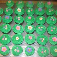 Apple Blossom Cupcakes Made for my son's teachers 50th Bday