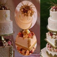 Wedding Expo This is a dummie cake created for the Seattle Wedding Expo in January.The dummies were decorated with Fondant and RI.All the flowers were...