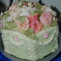 Birthday Carrot Cake with cream cheese frosting, I found it difficult to smooth the cream cheese icing but it sure did taste good. this is just a...