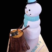 Generous Snowman A cake I did for a "Dessert Dash" (an auction), the proceeds of which provides scholarships for kids to attend our church's...