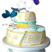 Mothers Birthday 55Th This cake was for my mom in August 2008. She really loved it :-)