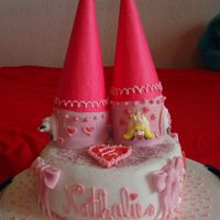 Princess Castle 2. Birthday This is my 2nd cake after the icebear cake.First try to build a castle for my friends daughter. She is 2 now.She loved it :-)
