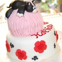 60Th Birthday / My Bfs Mom She Loves Cats this is a cake taken out of a book... but only cat and wool.. :-) Pows and flowers own creation