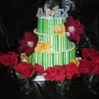 Bella's New Moon Cake I made a replica of Bella's birthday cake in the movie New Moon, for my daughter's 12th birthday. It's made of BC icing...