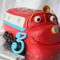 Chuggington/wilson Cake This picture is blurry, sorry - bad lighting. This cake was for a friends son. I had never heard of him before but I think he turned out...