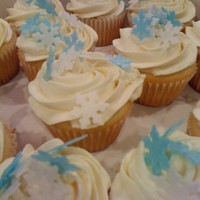 Snowflake These were for my daughters Polar Express PJ party at her school. They were vanilla with buttercream. I topped them with the cutest...