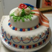 Dscf0540.jpg 10" & 6" Covered in Fondant. All decorations are BC. I wanted more roses, but the darn bc wasn't cooperating grrrrr, but...