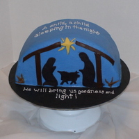 Nativity This cake wasn't executed as well as I would have liked, but I had issues with my cream cheese icing tearing up my cake, and I was...