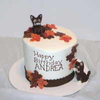 Kittens In The Fall I was told that the birthday girl liked cats and liked the fall and fall colors... This is what I came up with! The cats are modeling...