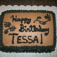 Scroll Birthday Cake 