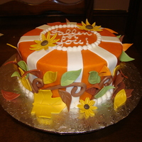 Fall Iced butter cream, fondant accents