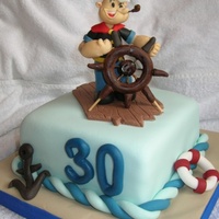 Popeye The Sailor cake for the future sailor