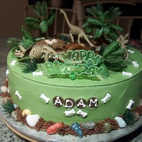 Dinosaur Scene Made for my son"s 6th birthday.