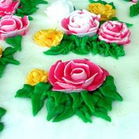 Royal Icing Flowers This was my second attempt at royal icing flowers...I have to say though, buttercream flowers seem easier to make and taste a thousand...