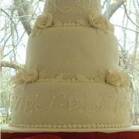 Amy A cake I did for my sister-in-laws wedding. It was one crazy day; I had to hurry to set up the cake then hurry and get dressed and help her...