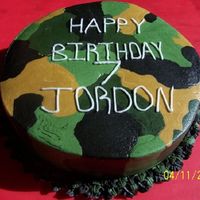 Camo Buttercream camo for a friends son. Getting it smooth was a bear, but Im happy with how it turned out.